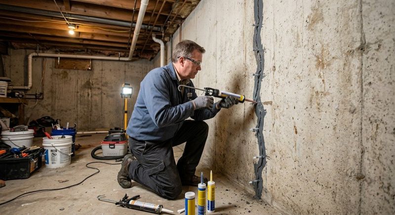 Basement Crack Repair in Katy, TX
