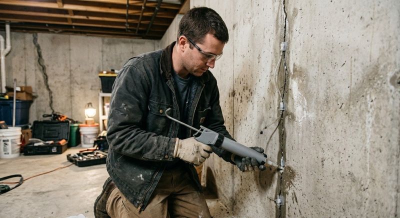 Basement Crack Repair in Katy, TX