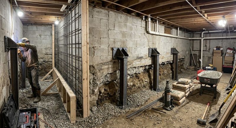 Basement Stabilization in Katy, TX