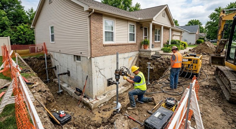 Building Foundation Repair in Rosenberg, TX