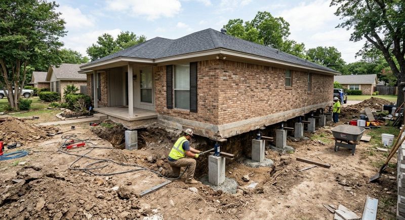 Concrete Foundation Leveling in Brookshire, TX