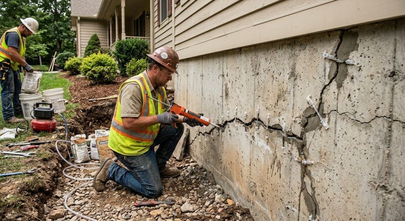 Cracked Foundation Repair in Spring, TX