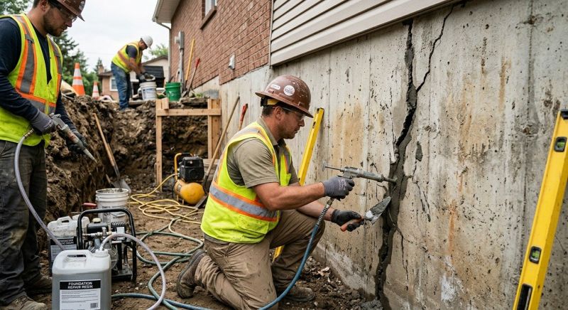 Cracked Foundation Repair in Tomball, TX