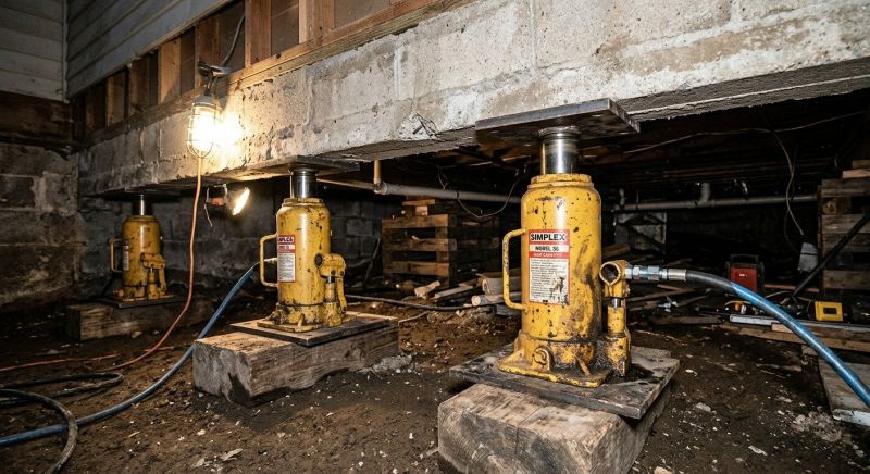 Foundation Jacking in Rosenberg, TX