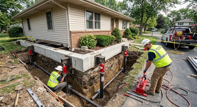 Foundation Jacking in Rosenberg, TX
