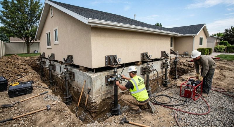 Foundation Pier Leveling in Katy, TX