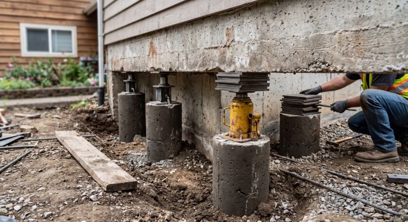 Foundation Pier Leveling in Katy, TX
