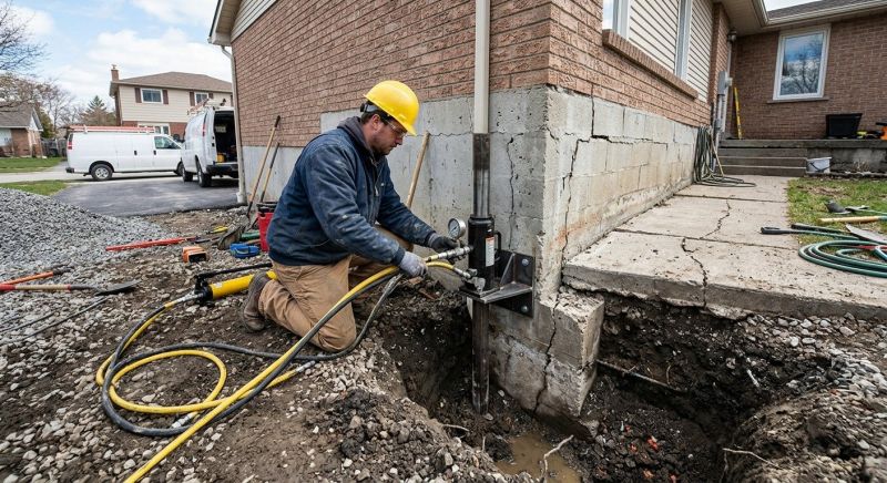 Foundation Settlement Repair in Katy, TX