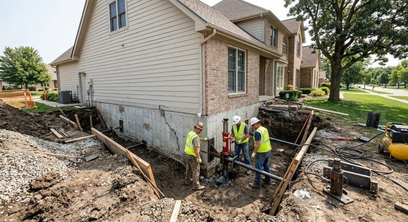 Foundation Settlement Repair in Katy, TX