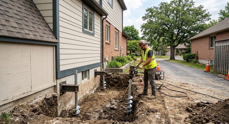 Helical Piers Installation in Katy, TX