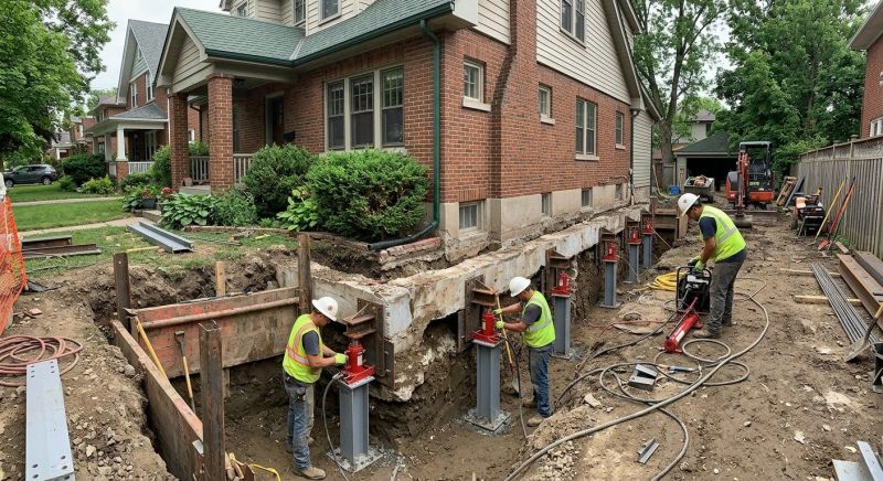House Underpinning in Katy, TX