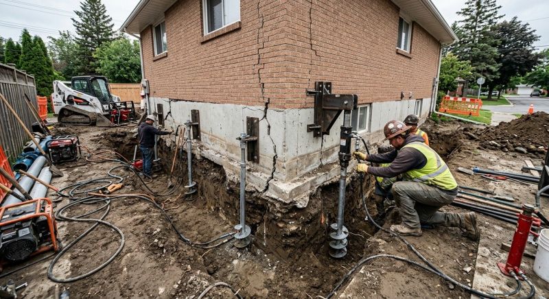 Sinking Foundation Repair in Cypress, TX