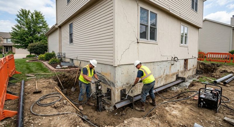 Sinking Foundation Repair in Houston, TX