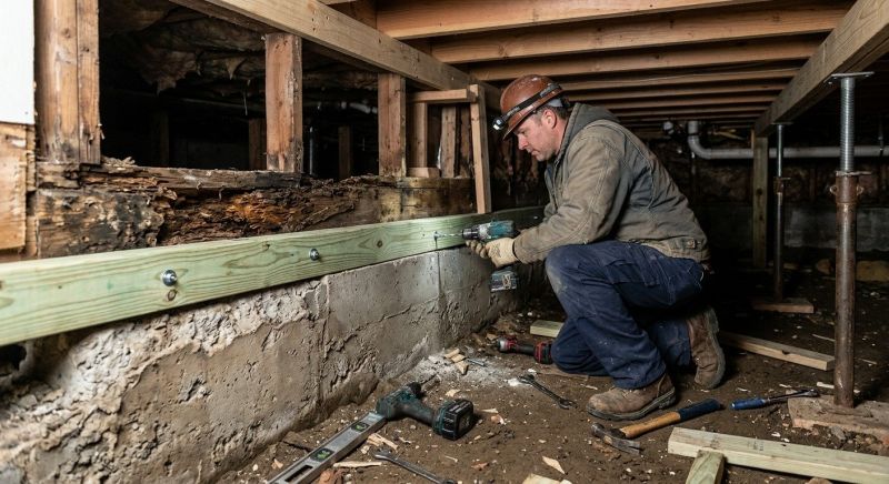 Sinking Foundation Repair in Rosenberg, TX